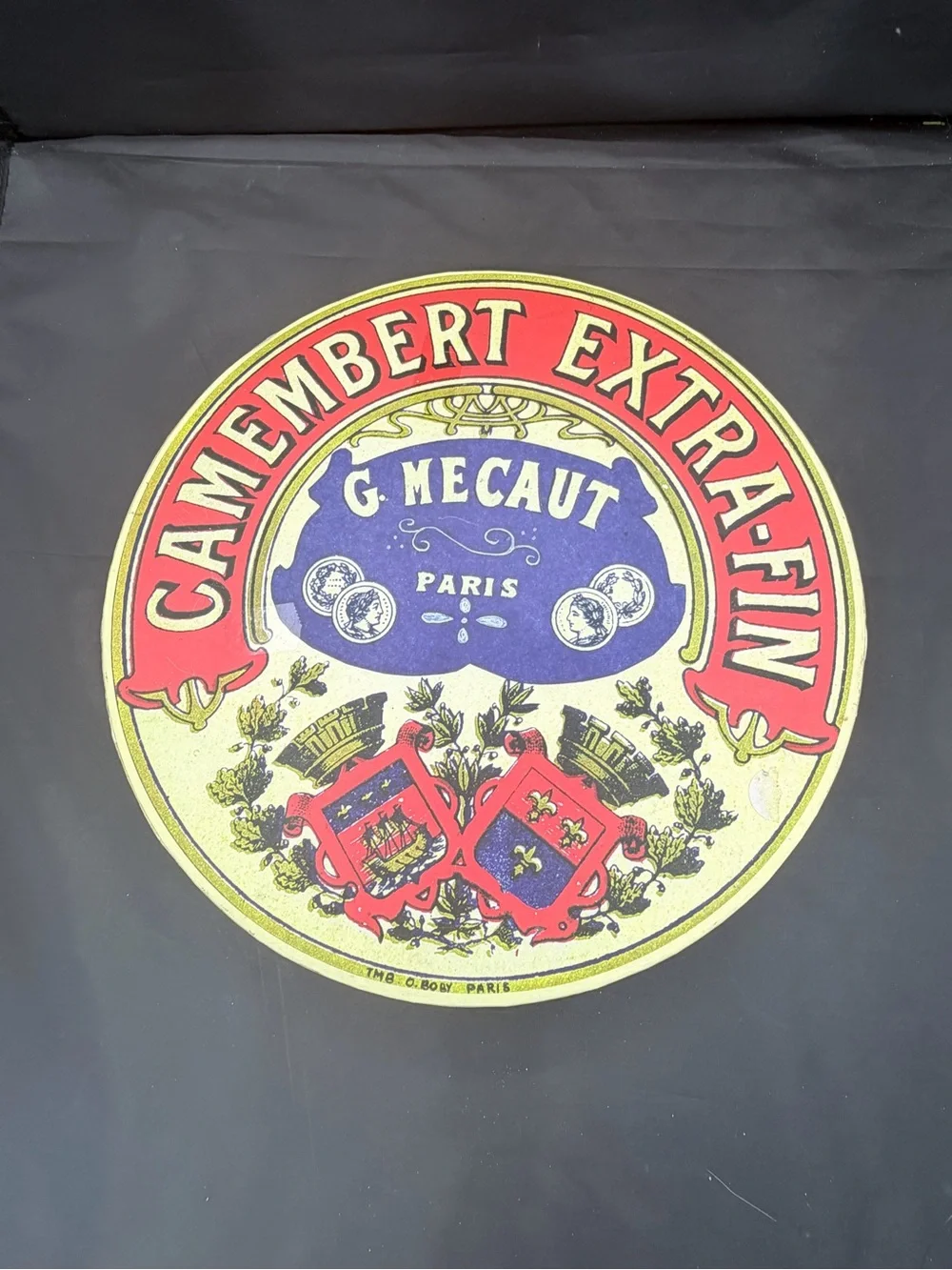 Camembert Extra-Fin Decorative Cheese Tins - Red & Yellow